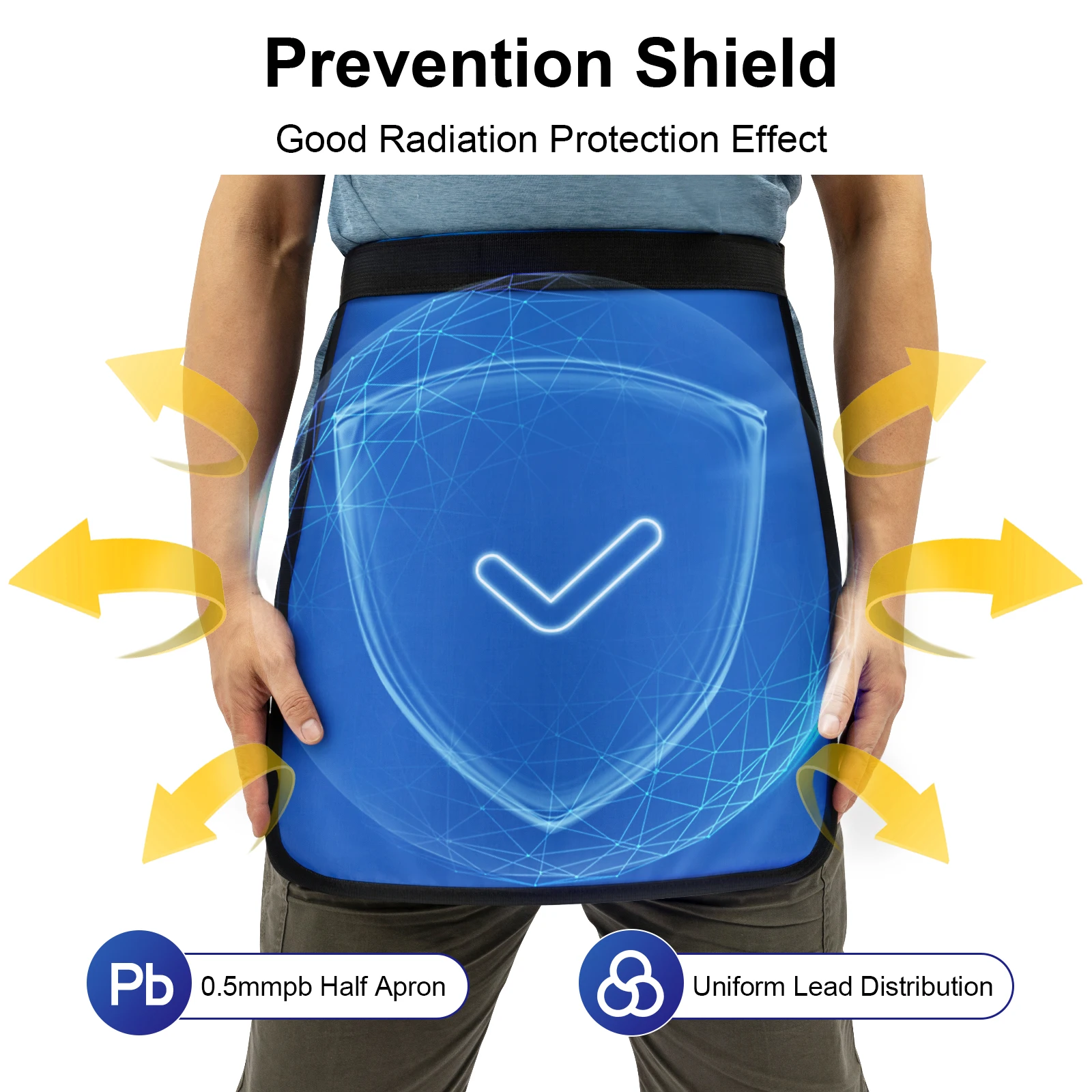 Lead Half Apron 45x45 cm 0.5mm - Xlab Medical ulasan dan harga